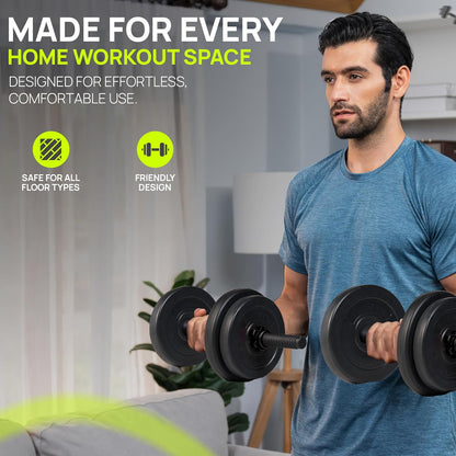 Adjustable Dumbbells Set, Hand Free Weights Set for Strength Training, Weight Lifting, Bodybuilding- Weight Sets for Men and Women