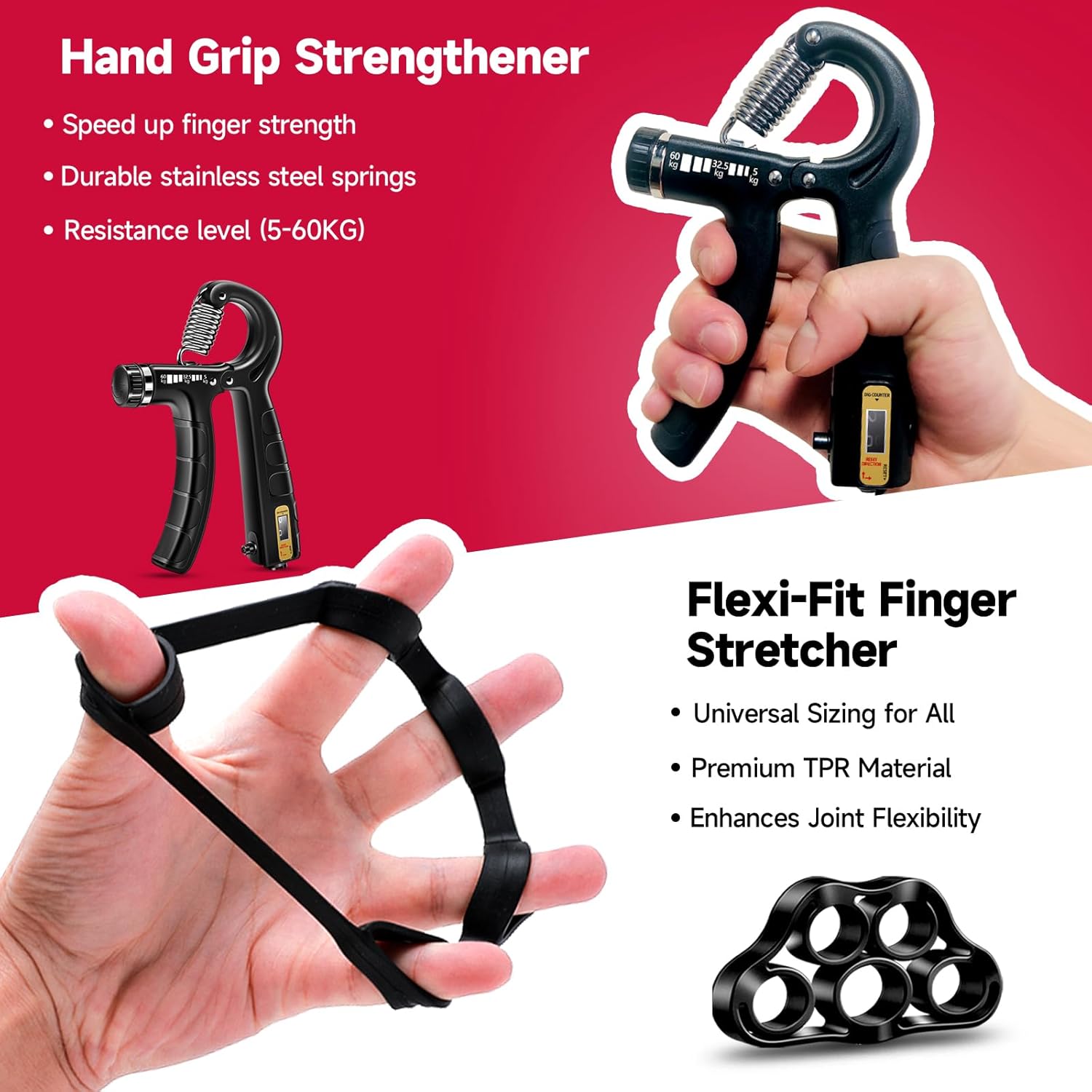 Fitness Hand Grip Strengthener pack