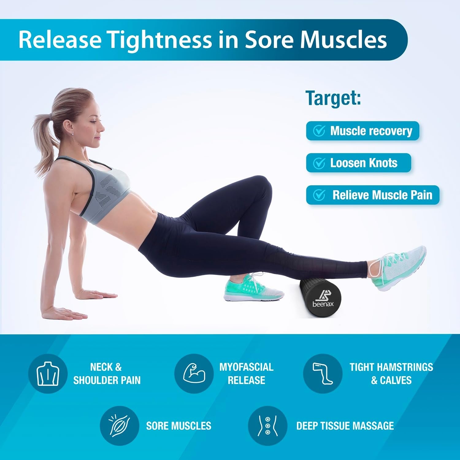 BEENAX Foam Roller 44Cm 