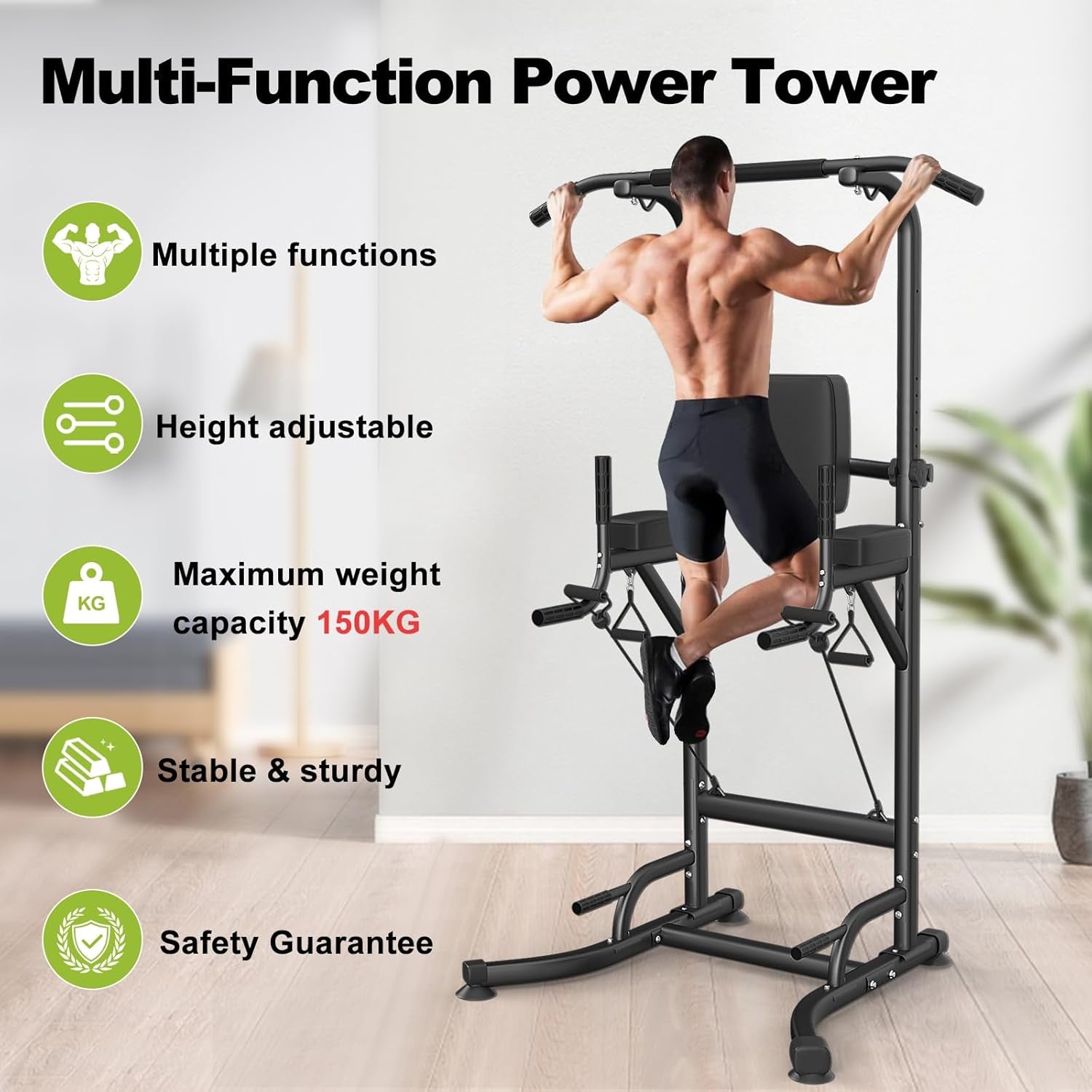 Dskeuzeew Power Tower Dip Station 